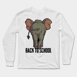Elephant - Back To School Long Sleeve T-Shirt
